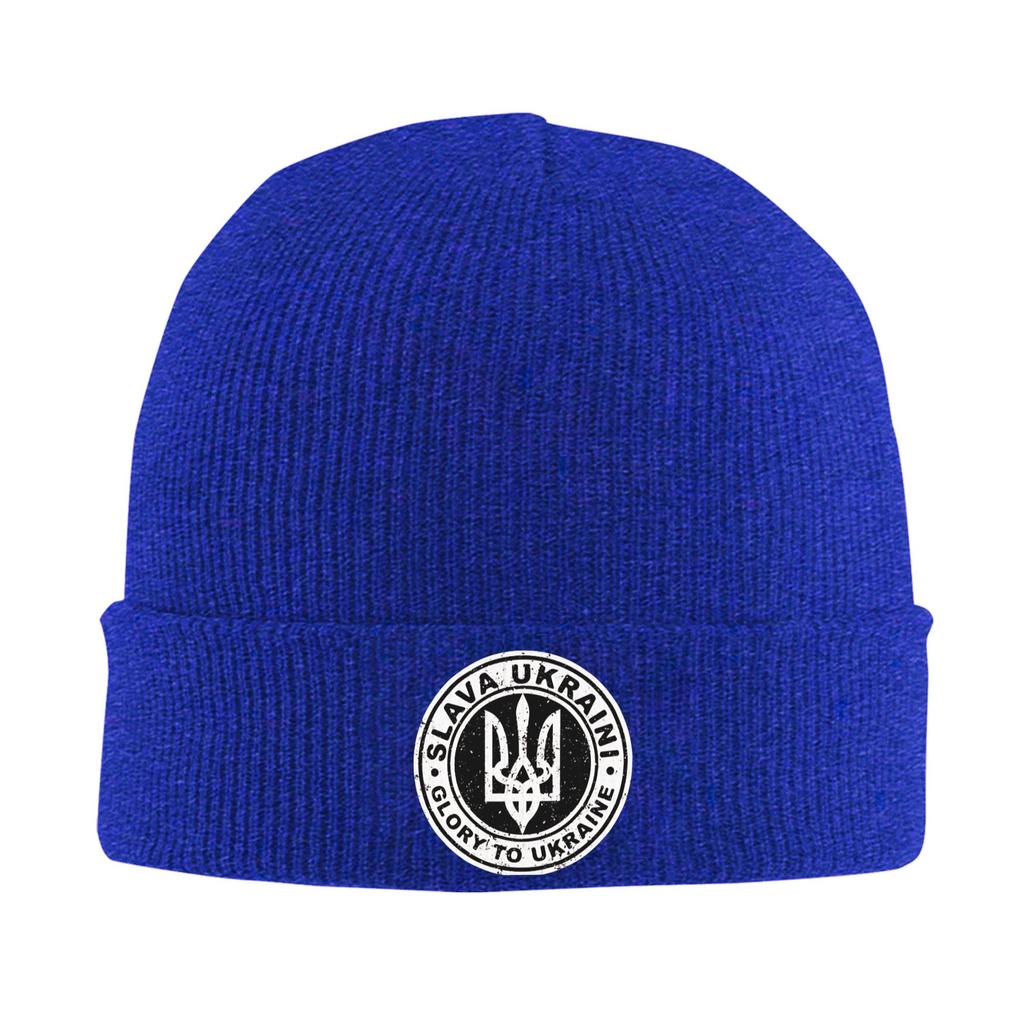 Glory To Ukraine Knit Hat Street Caps Unisex Women Unisex Kpop Beanie Hats Autumn Winter Custom Head Wrap Bonnet Hats