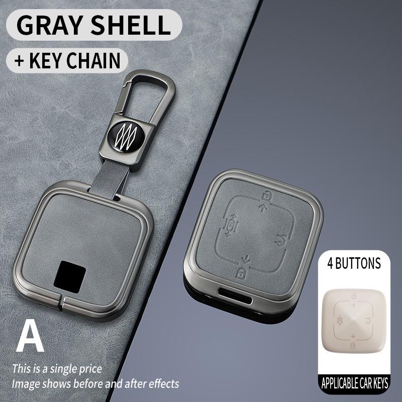 Zeekr 001/009/X Car Key Cover with Buckle - Unisex Protection Sleeve