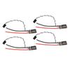 Black Brushless Electronic Speed Controller RGB LED High Speed Controlling Interference Resistant