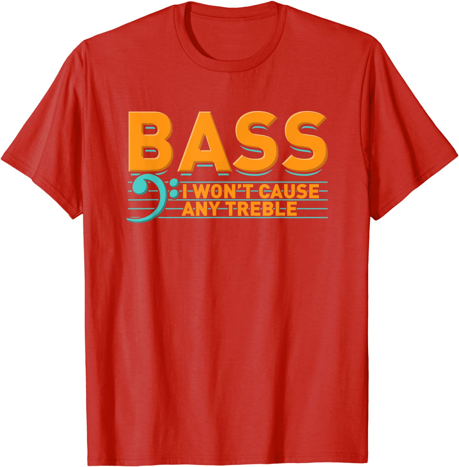 

Bass Player, Won t Cause Any Trouble T-Shirt Party Tops T Shirt for Students Cotton Top T-shirts Leisure Rife S