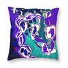 Over A City Abstract In Violet Square Pillowcase Polyester Linen Velvet Printed Zip Decorative Home Cushion Cover