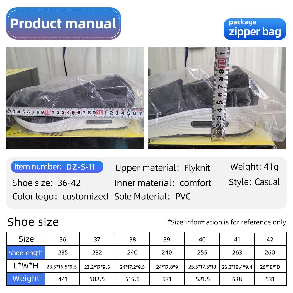 Damen Frühlings Fly-Knit Luftpolster Sneaker - Atmungsaktiv, Weiche Sohle, Höhensteigernd, Bequeme Mesh Freizeitschuhe