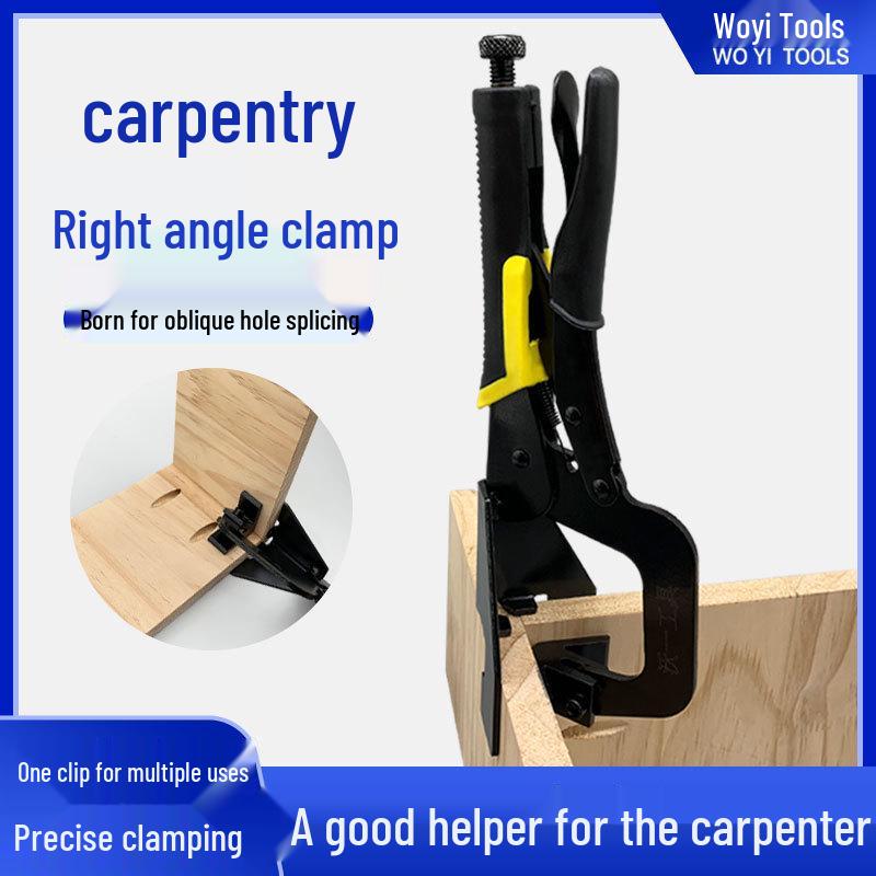 90° Right Angle Quick Clamp for Woodworking and Cabinet Assembly