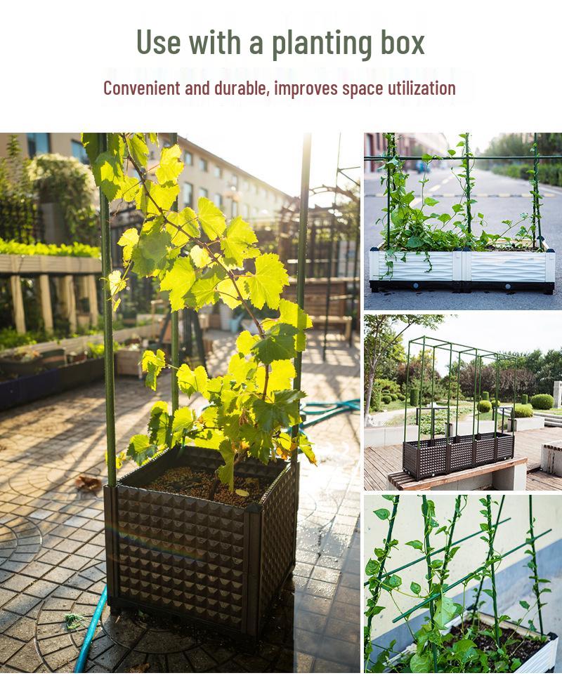 Garden Climbing Frame: Steel Plant and Flower Support for Vines on Balcony