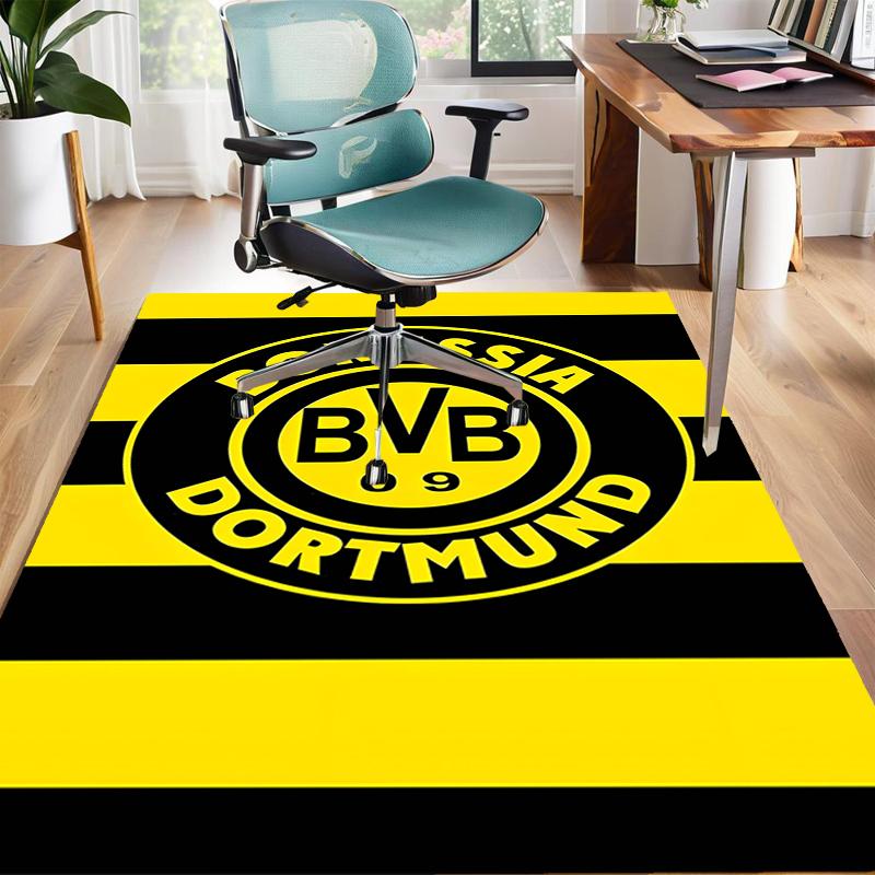 1 Stück Fußballteam-Design Teppich - Rutschfest, Weich & Gemütlich Fußmatte für Wohnzimmer, Schlafzimmer, Büro - Dekoteppich für Innen/Außen