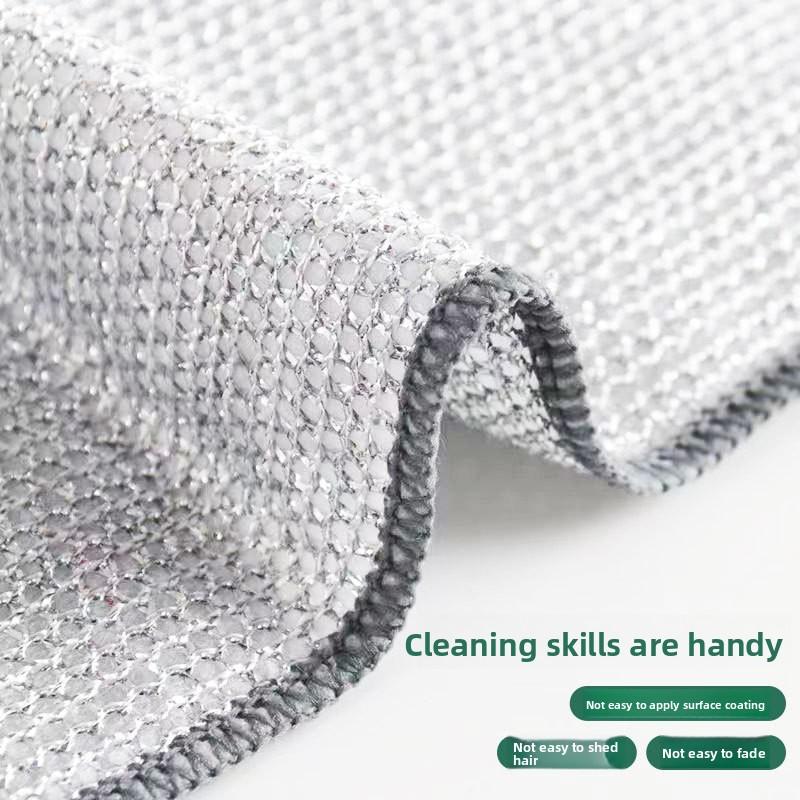 Kratzfreie Nylon-Geschirrtücher & Scheuerschwämme Set - Mehrzweck-Küchenreinigung für Töpfe, Pfannen & Geschirr (Verschiedene Größen & Stile)