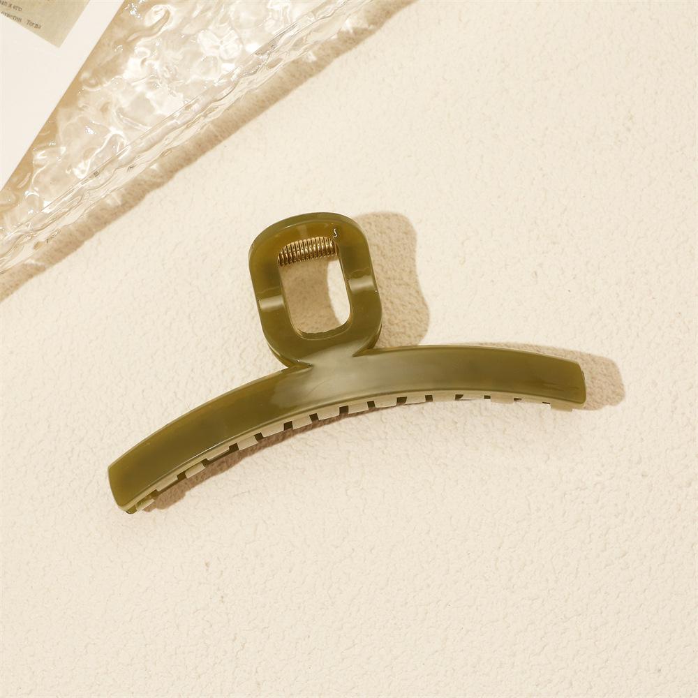 Spring/Summer Jelly Color Hair Claw: Large, Simple, One-Word Clip for Updo and Back-of-Head Styles