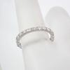 [Used] Pt900 Diamond Half Eternity Ring / Size 8 / j54-8