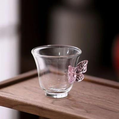 3D Butterfly Shot Glass Mini 90ML Glass Cup For Vodka Liquor Cartoon Espresso Cup Small Coffee Mug