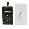 Durable Plastic Light Switch Cover Flip Style Vintage Style Flip Handle Switch Cover High Quality Easy Installation