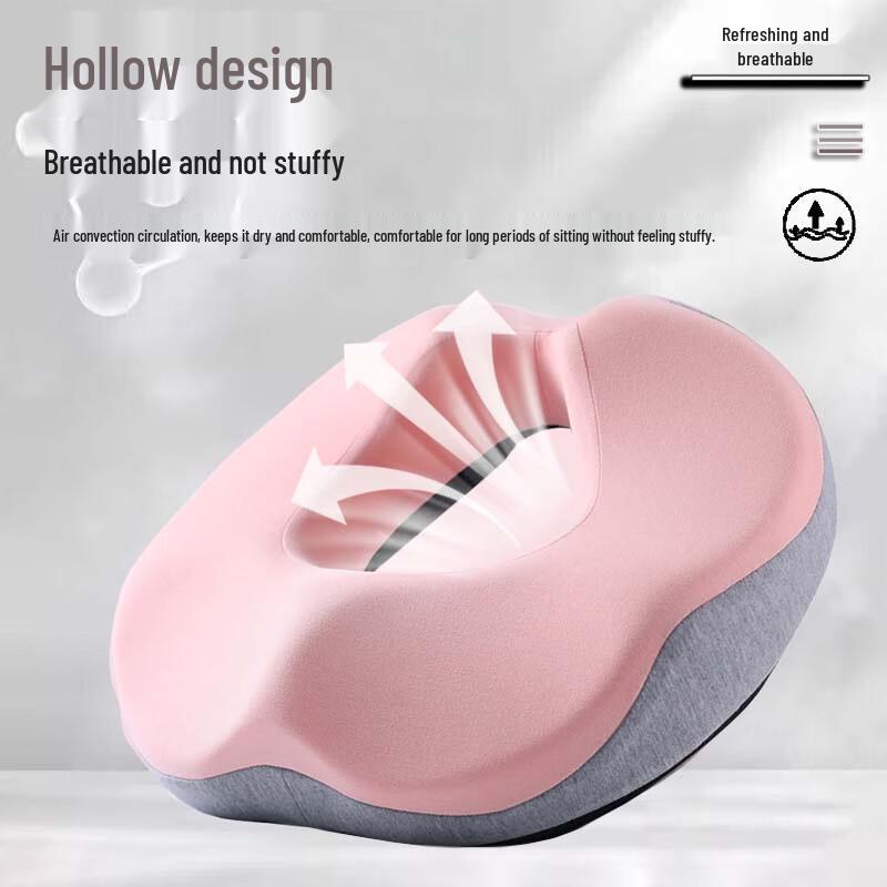 Therapeutic Memory Foam Seat Cushion for Hemorrhoid & Tailbone Relief