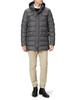 Herno Hooded Down Size Official Nylon Men's Four-Pocket Coat, D.GREY, 46, Standard, Water-Repellent