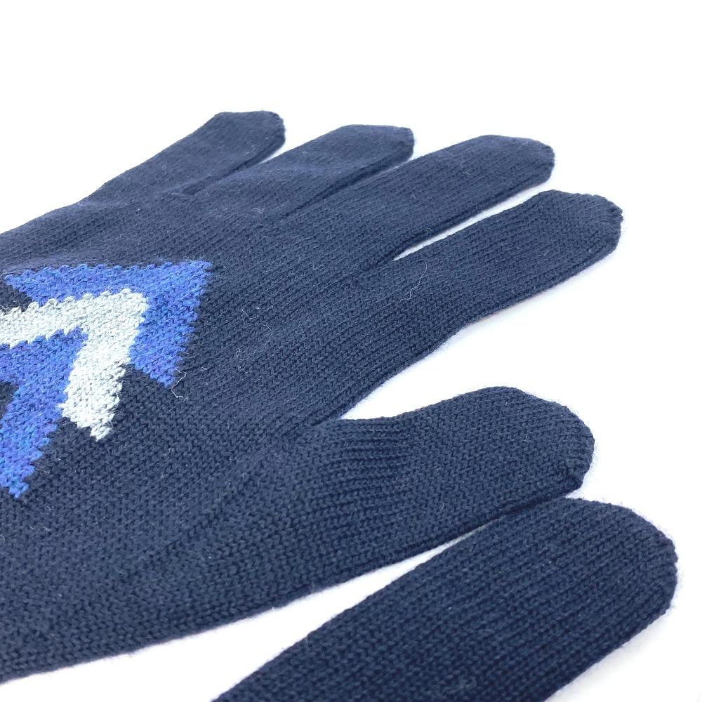 Louis Vuitton M70305 Gon Triple V Gloves Glove Wool Navy