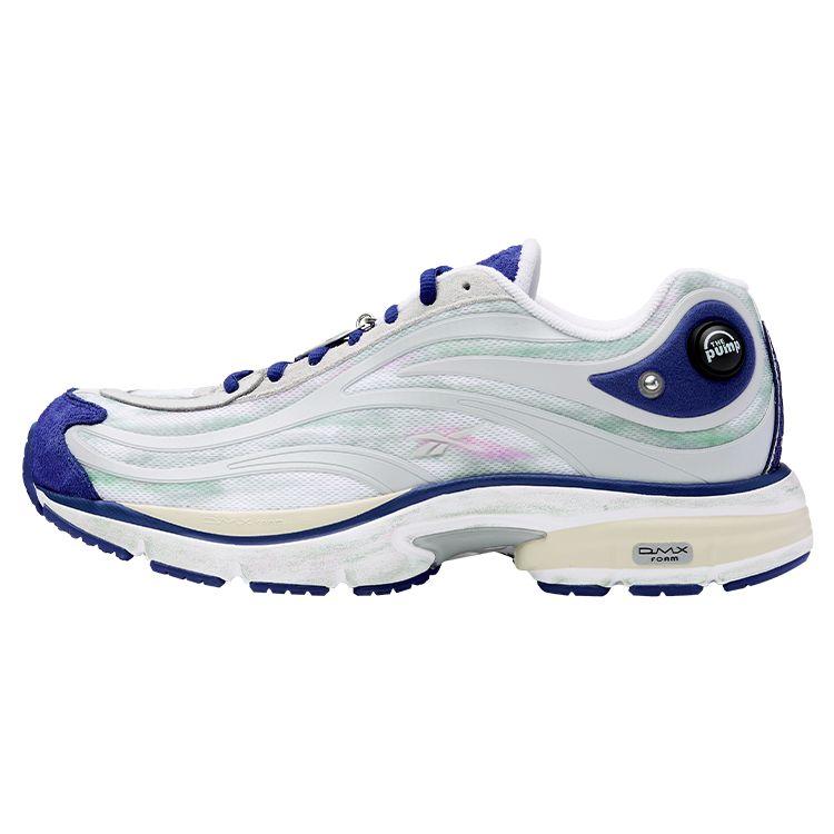 Reebok Rbk Premier Pump Paris Trainer Durable Breathable Low Top Running Shoes Unisex Sneaker White Blue 100210110