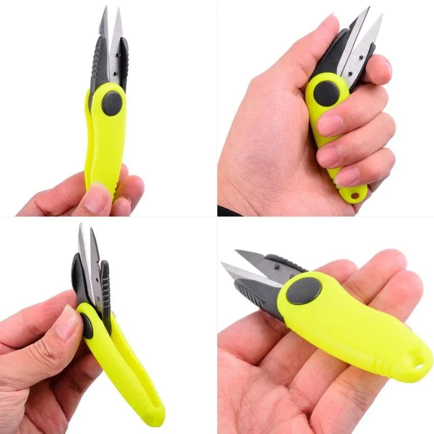 Fishing Quick Cut Tool Shrimp Shape Scissors Folding Clipper for Fishing Line Accessories Tackle Gear