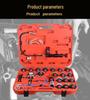 28-Piece Aluminum Alloy Radiator Leak Tester and Coolant Replacement Tool Set
