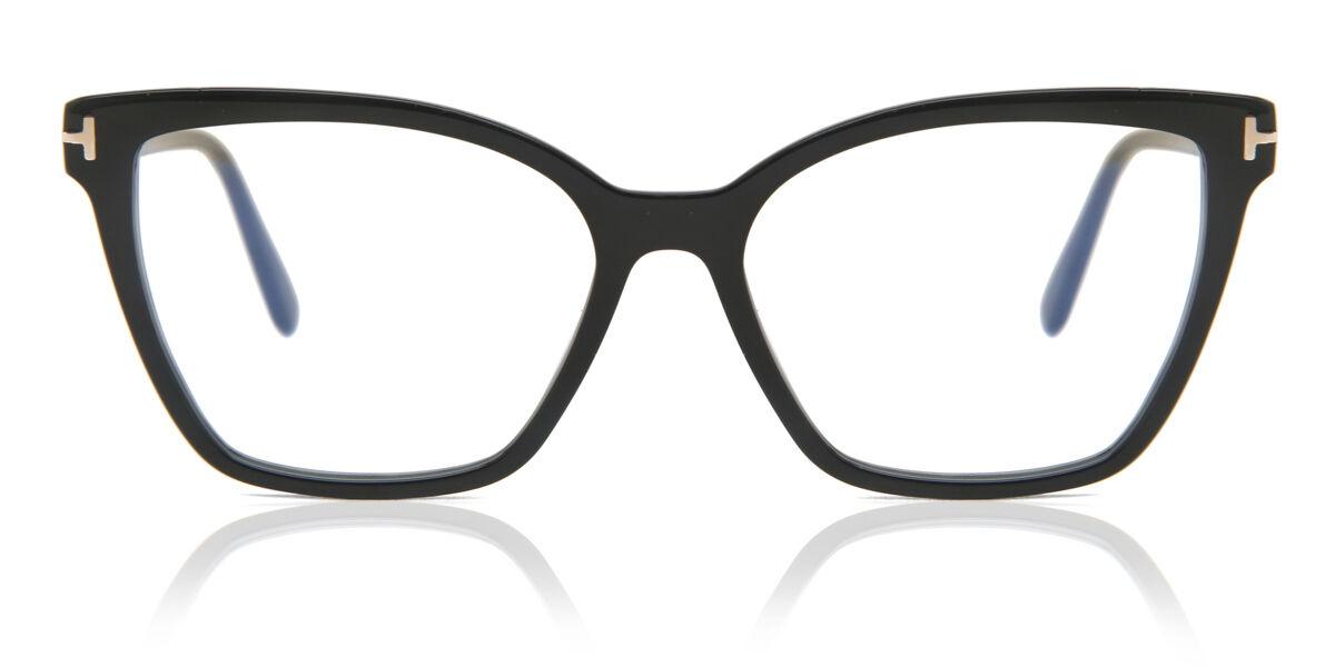 

Tom Ford Ft5812 B Blue Light Block 001 Women Eyeglasses Black/53