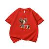 Kids Cotton T Shirt Girl Wear Colorful Dress With Puppy Dog Print Crew Neck Short Sleeve Tee Casual Boys Girls Summer Tops