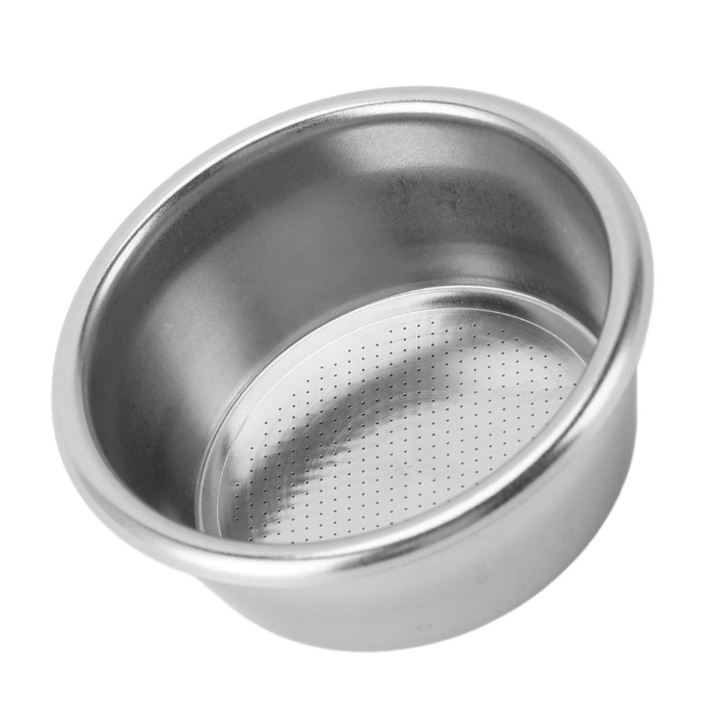 2PCS Stainless Steel Coffee Filter Basket 54mm Easy to Clean Rustproof Filter Cup for Coffee Machine