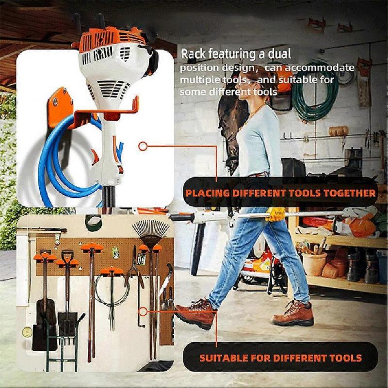 Heavy Duty Cradle-Hook Anti Slip Firm String Trimmer Holder for Gardens Power Tool