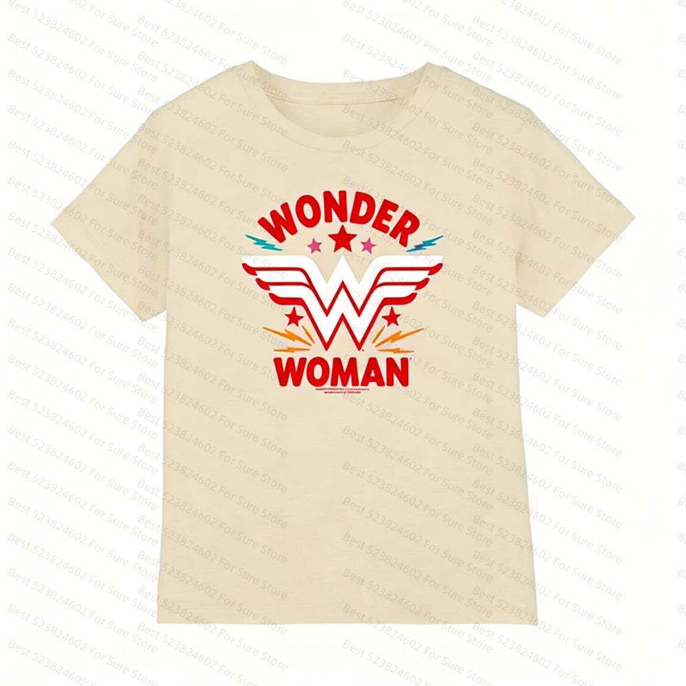 Wonder Women Kids TShirt Classic Comic Book Short Sleeve Cotton Tee for Shirts Women Tshirts Comfortable and Versatile Tops