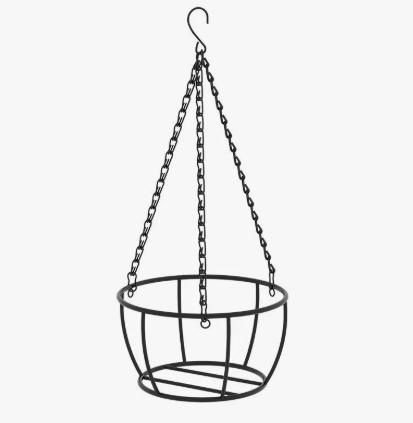 

Outdoor hanging flower pot rack, flower stand, hanging basket, wrought iron hanging pothos and succulents. S
