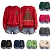 Casual Heren Rugby Print Gebreid Crewneck Shirt met Lange Mouwen voor Dagelijks Gebruik