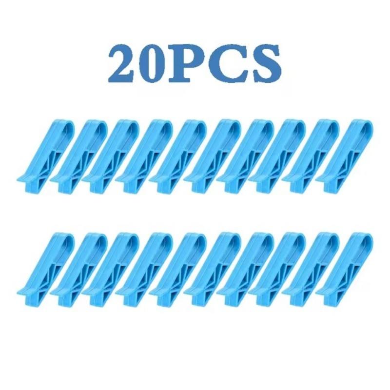 

Крепежная клипса для мусорного бака Прочный пластиковый кухонный, для ванной, офиса, универсальный мусорный мешок, противоскользящий кронштейн, разделитель, боковой зажим 20Pcs