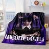 Mittwoch Gothic Decke Flanelldecke für Bett, Sofa, Camping, Wandern, Picknick Zubehör, Geschenk für Familie Fan Geschenke