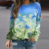 Autumn Flower Bird 3D Printed Long Sleeve Women's Street Wear