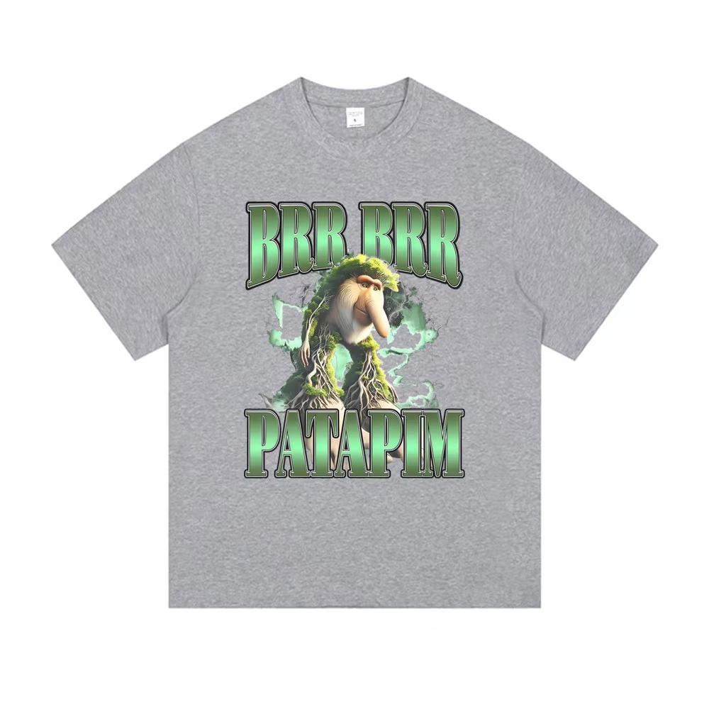 

Italian Brainrot Brr Brr Patapim T-shirts Cartoon Funny Meme Tshirt Summer Men s Women Casual Humor Streetwear Male Fashion Tees 4XL