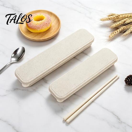 Durable Cutlery Box Small Case, Portable Utensil Storage for Fork Eco Friendly Tableware Organizer Spoon Knife, Lightweight Travel Work Picnic