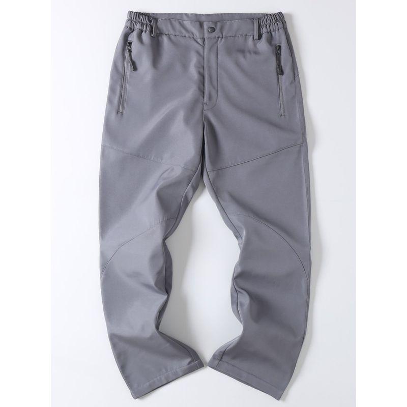 Export Export Men's Tail Goods Outdoor Windproof Waterproof Tactical Pants Fall Winter Men Fleece-lined Soft Shell Straight-leg Casual Pants