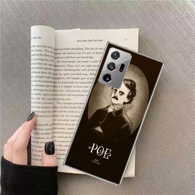 Edgar Allan Poe Phone Case for Samsung A17 A37 A57 A54 A14 A24 A34 A07 A04S A02S A12 A22 A32 A52S A16 A26 A36 A56 A72 Galaxy Not