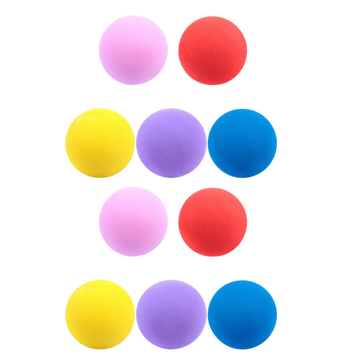 

NIYANGLE 60mm Golf Balls, 10-Pack, EVA Material, Indoor Practice Balls, Beginner-Friendly, Golf Training and Indoor Exercise, Random Colors (Color Sel