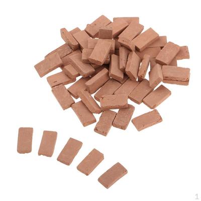 1:Maßstab 35 Rote Ziegel Modell 1,1x0,6cm Szenendekor 50 Stück