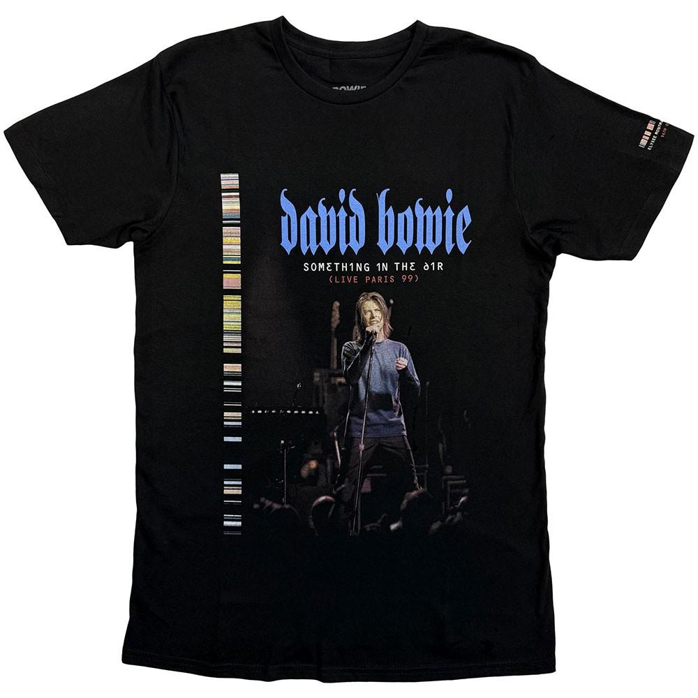 

David Bowie T Shirt Something in the Air Live In Paris new Official Mens Black Unisex T-Shirt M