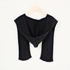 Women's Korean Knitted Hooded Shawl Vest - Casual Solid Color Layered Outerwear