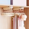 Dopamine Double-Row Hat And Coat Hook Anti-Slip Wardrobe Stand For Hanging Bags And Storing Items In The Household Wardrobe