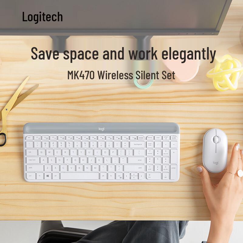 Logitech MK470 Ultra-Thin Wireless Keyboard and Mouse Combo