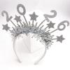 Cute Star Strip Headwear Sweet Glitter Hair Hoop 2026 Happy New Year Headband  New Year Dress Up
