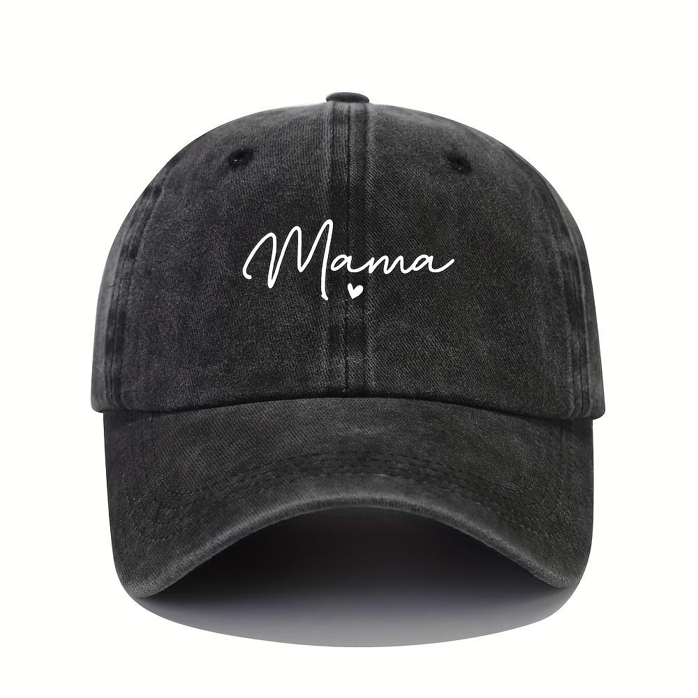 Mom loves patterned printed baseball caps, retro and fashionable women's dad hats, outdoor soft top sports hats