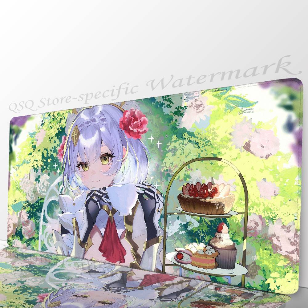 Noelle Anime G-Genshin Impact Mousepad Non-slip Suitable For Office Computers Laptops E-sports Game Desk Mats XXL Keyboard
