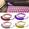 Coiled USB C Keyboards Cable Braided Detachable Aviation Type C Mechanical Keyboards Cable 1.6M