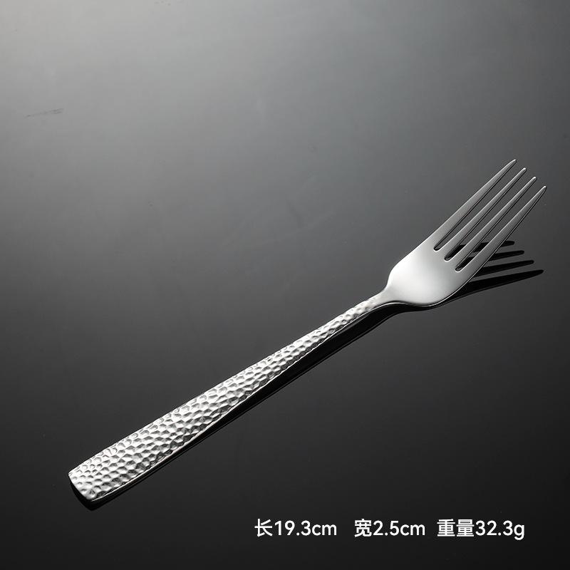 430 Stainless Steel Hammer C007 Series Knives, Forks, Spoons, Square Handles, Western Tableware, Snakeskin Gifts, Water Cube