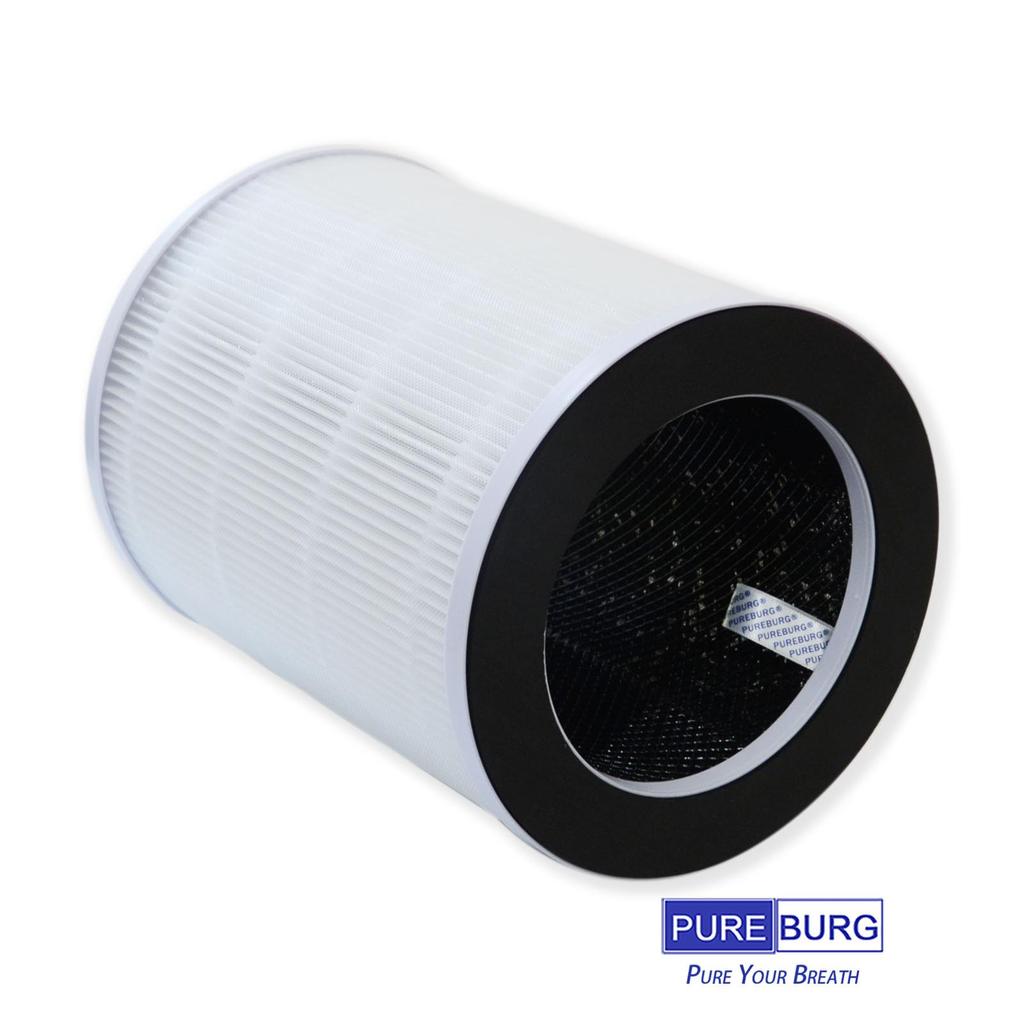 PUREBURG Replacement Compatible with Welov P100 P100 Pro Air H13 Activated Air Dust and VOC Odor Removal P100-RF Filter, / Purifiers, 2-Pack, 4-Stage