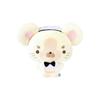 Chef Creative Mouse Plush Toy Wearing Shirt Holding Coffee Design Sofa Pillow
