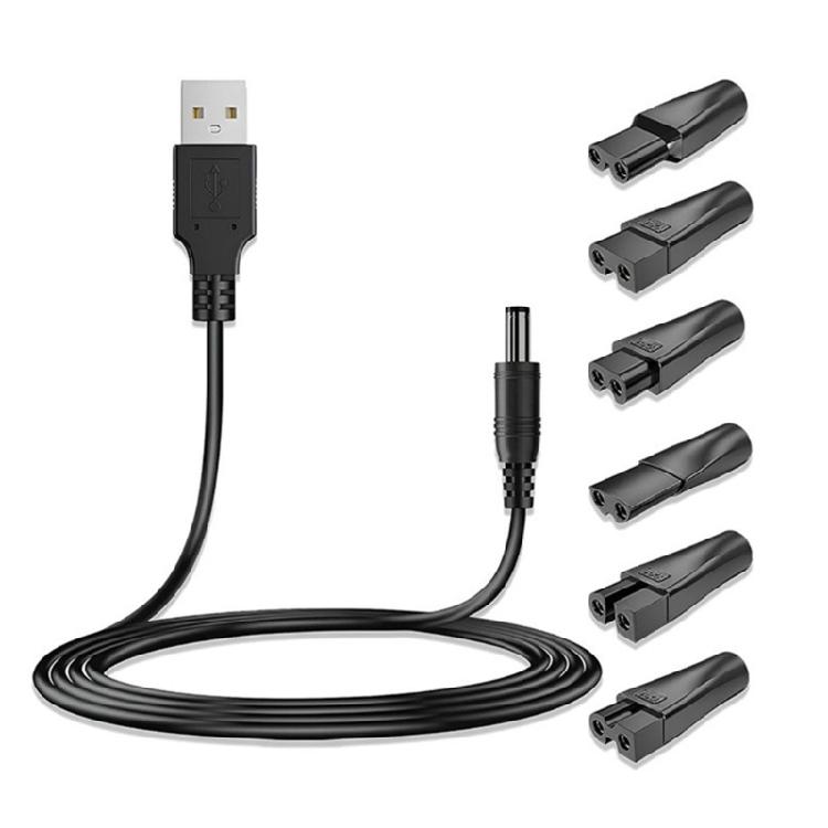 Comprehensive USB Charging Cable for Electric Hair Clippers and Beauty Instruments Beard Trimmers Adapter Power Cord