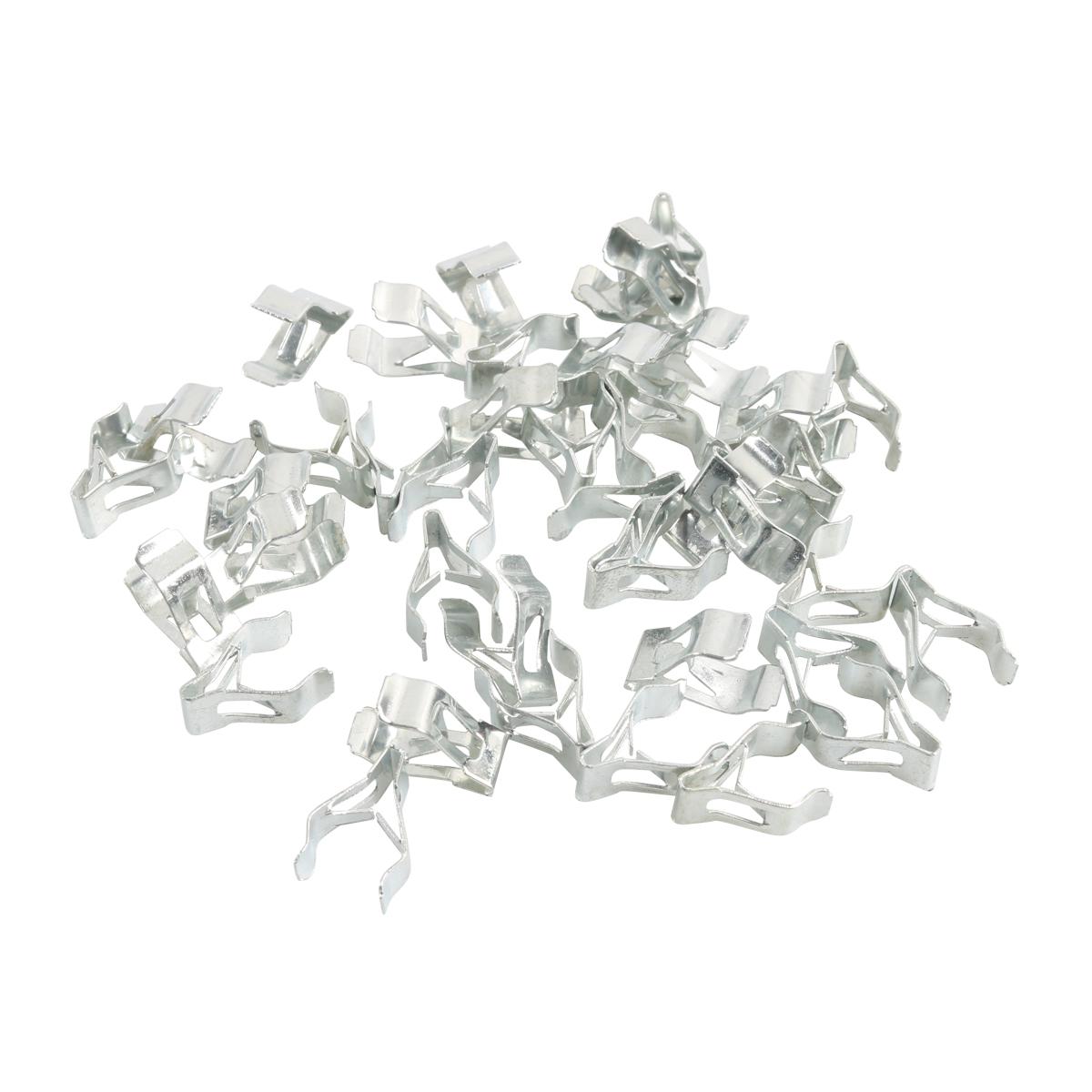 

A8243 50 шт. 2# Затискачі для оздоблення салону автомобіля, литі кріплення з вуглецевої сталі, з пластиковою коробкою Type A