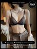 French Triangle Cup Lace Bra: Breathable, Wire-Free, Sexy Back Design for a Small Chest